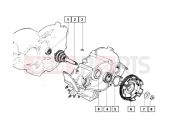 CLUSTER GEAR - HELICAL GEAR - Ape MIX 50CC 2T 1998-2008