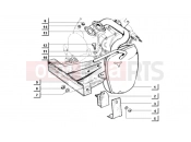 EN GINE BRACKET - SILENCER - Ape MIX 50CC 2T 1998-2008