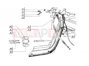 FRONT BRAKE AND THROTTLE CABLES - Ape MIX 50CC 2T 1998-2008