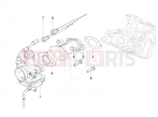 CARBURETTOR, ASSEMBLY - UNION PIPE - Ape Calessino 200 2013-tól