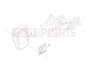 ape Classic 400 2014-től PLATES - EMBLEMS