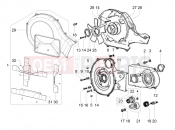 ape MP 601 Classic 2006-2013 CRANKCASE COVER - CRANKCASE COOLING